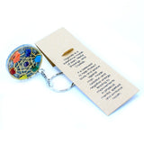 Orgonite Power Keyring - Round Seven Chakra