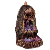 Skull Crystal Cave LED Backflow Incense Burner