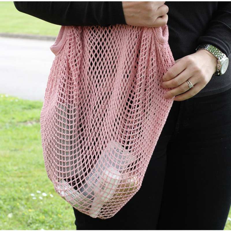 Pure Cotton Mesh Bag - Natural