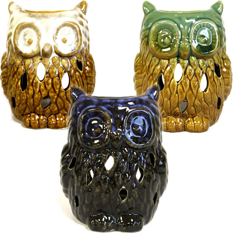 Classic Rustic Oil Burner - Owl (assorted)