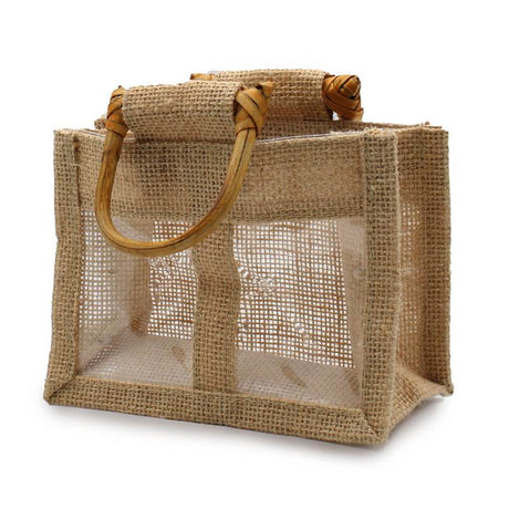 Two Jar Jute Gift Bag - Natural