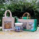 One Window Jar & Gift Bag 12x12x13cm