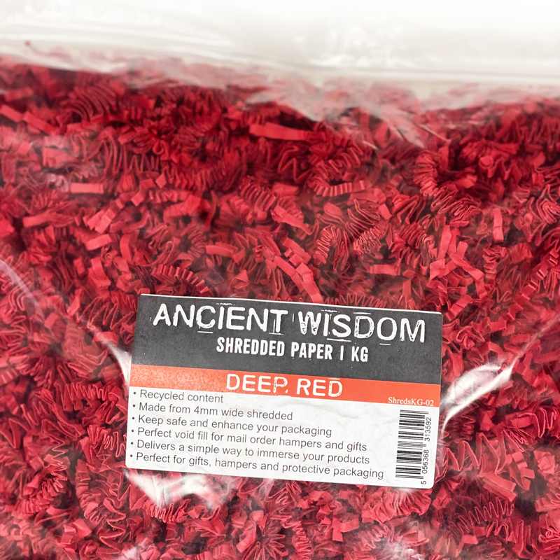 SizzlePak Shredded paper - Deep Red (1KG)