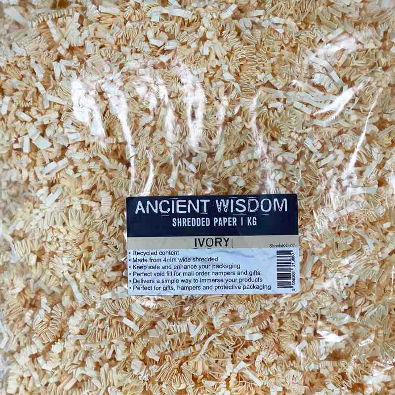 SizzlePak Shredded paper - Ivory (1KG)