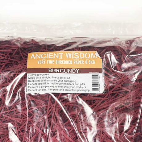 Very Fine Shredded paper - Burgundy (0.5KG)