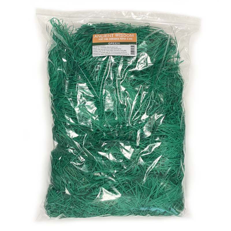 Very Fine Shredded paper - Green (0.5KG)