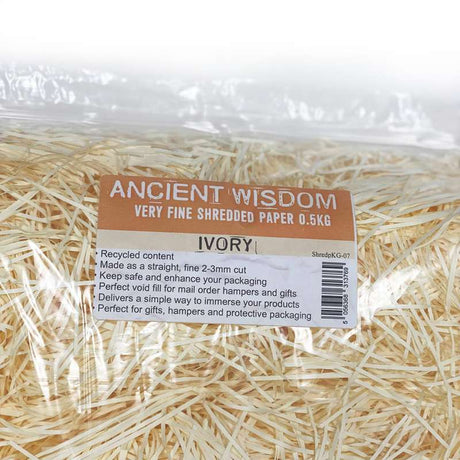 Very Fine Shredded paper - Ivory (0.5KG)