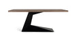 Giner and Colomer - Acacia & Metal Dining Table With Sandblasted Finish (200 cm)