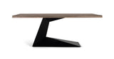 Giner and Colomer - Acacia & Metal Dining Table With Sandblasted Finish (200 cm)