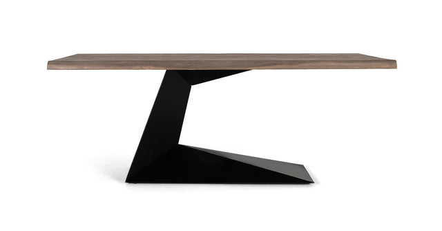 Giner and Colomer - Acacia & Metal Dining Table With Sandblasted Finish (200 cm)