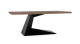 Giner and Colomer - Acacia & Metal Dining Table With Sandblasted Finish (200 cm)