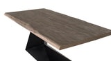 Giner and Colomer - Acacia & Metal Dining Table With Sandblasted Finish (200 cm)