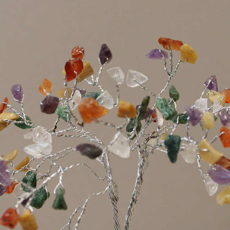 Gemstone Tree with Organite Base - 80 Stone - Multi