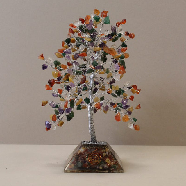 Gemstone Tree with Organite Base - 320 Stone - Multi