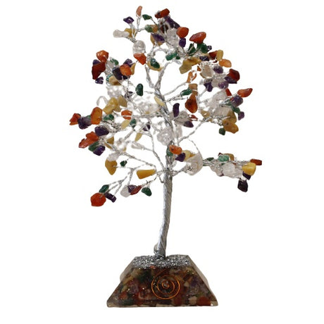 Gemstone Tree with Organite Base - 160 Stone - Multi