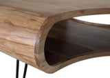 Giner and Colomer - Acacia Wood & Metal Coffee Table With Magazine Rack