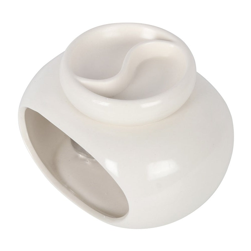 Off White Double Ceramic Oil Burner