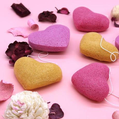 Konjac Heart Sponge - Lavender