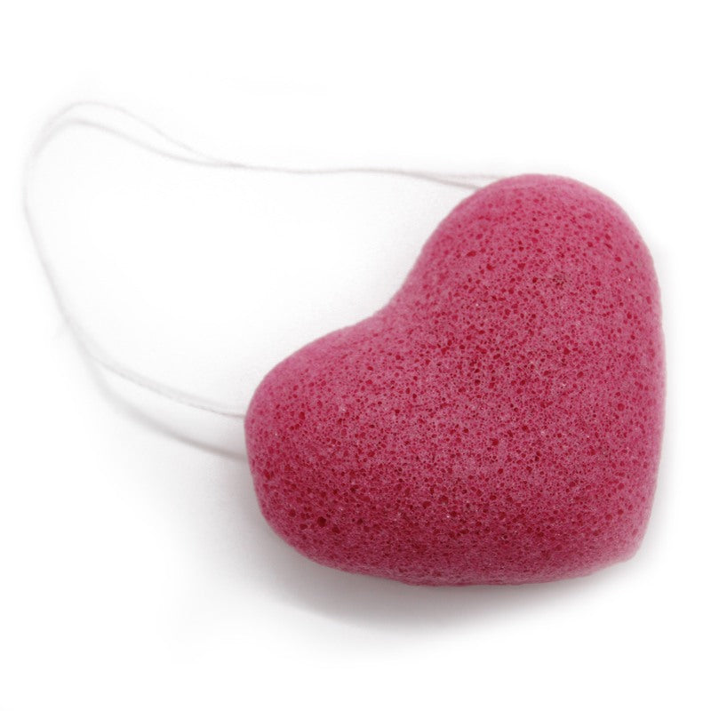 Konjac Heart Sponge - Rose