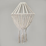 Macrame Large Drop Chandelier - Natural