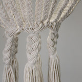 Macrame Large Drop Chandelier - Natural