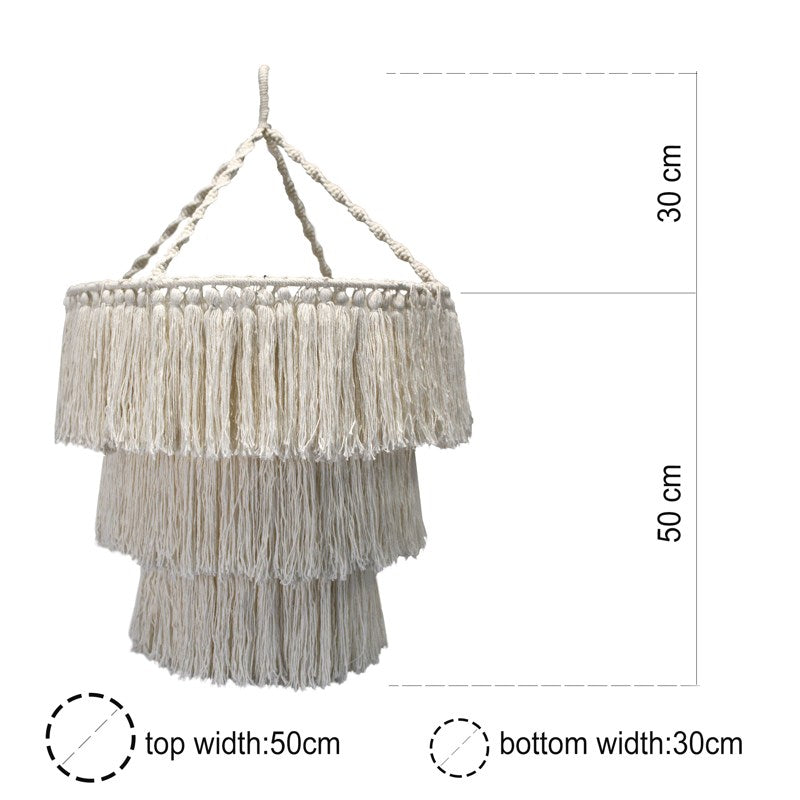 Macrame Soft Chandelier - Natural