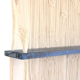 Natural Macrame Hanging Shelves - Blue