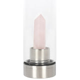 Rose Quartz Purifying Glass Water Bottle