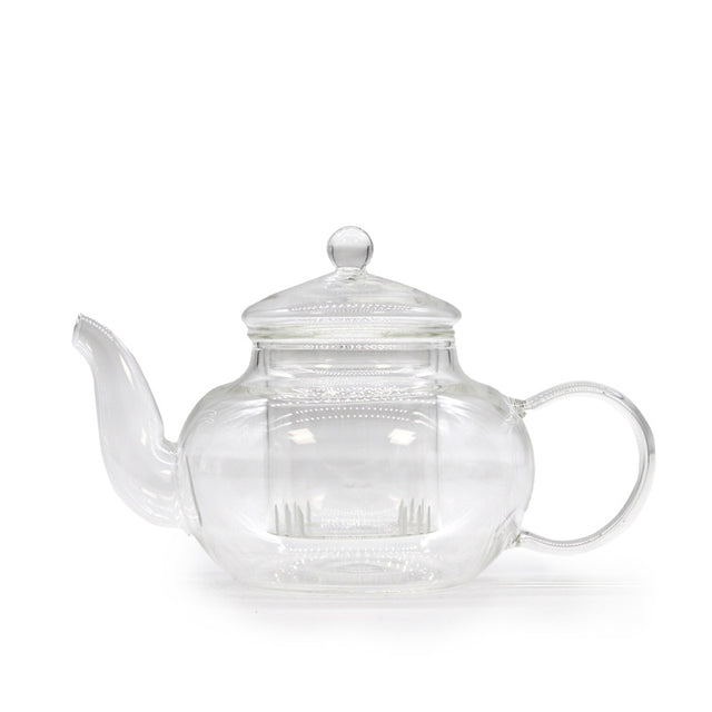 Glass Infuser Teapot - Round Pearl - 400ml