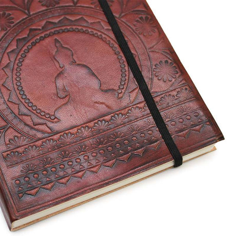 Medium Notebook with strap - Tibetan Mandala