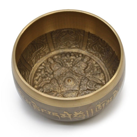 Lrg Five Buddha Singing Bowl