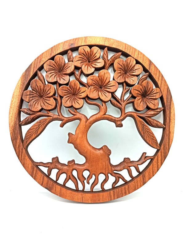 Tree of Life Frangipani Panel - 40cm