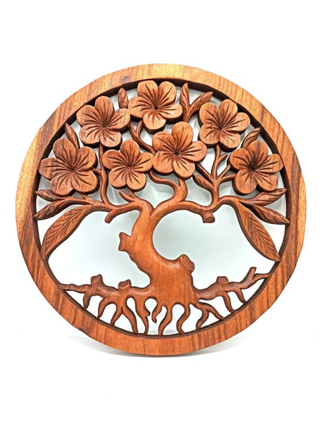 Tree of Life Frangipani Panel - 40cm