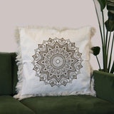 Lotus Mandala  Cushion Cover - 60x60cm - bronze