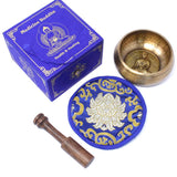 Medicine Buddha Singing Bowl Set 10cm (min 500gm)