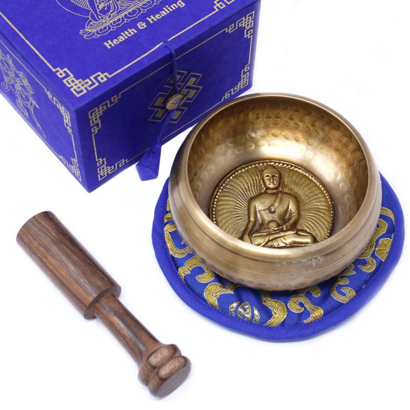 Medicine Buddha Singing Bowl Set 10cm (min 500gm)