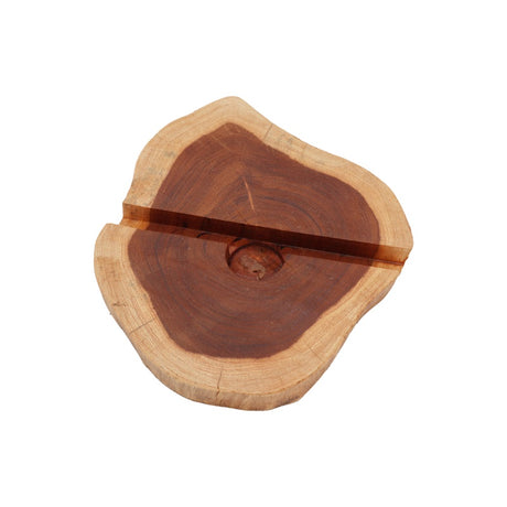 Lrg Gamal Wood Phone Holder - Natural