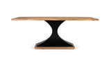 Giner and Colomer - Acacia Wood & Metal Dining Table With Arched Sides (200 cm)