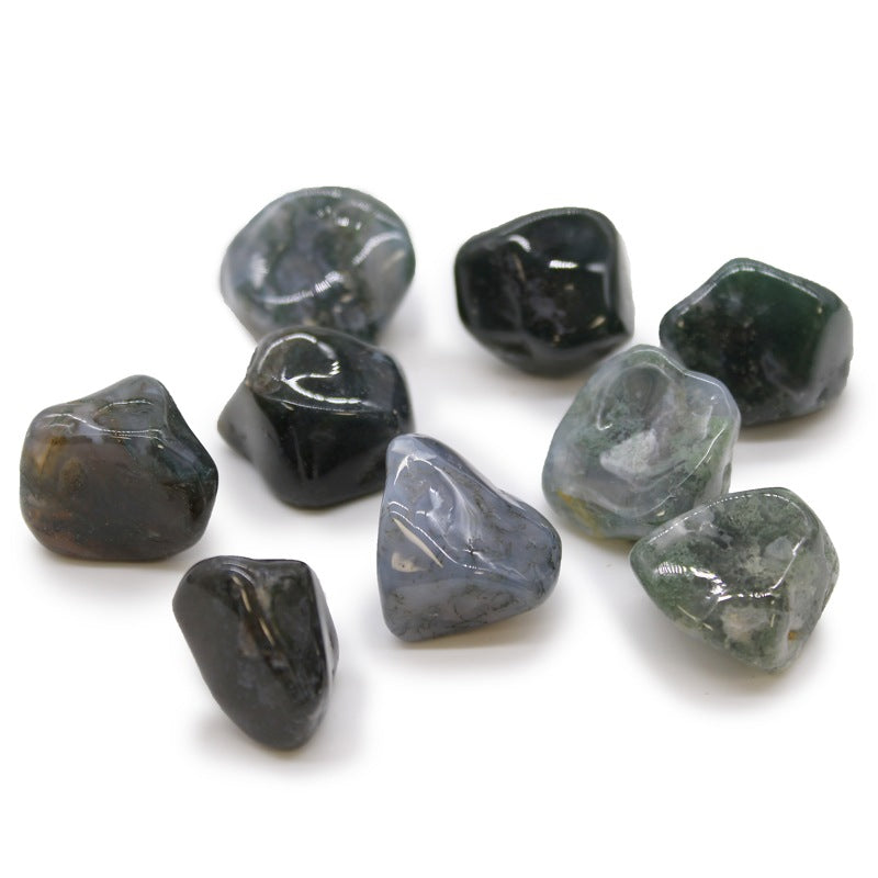 XL Tumble Stones - Green Moss