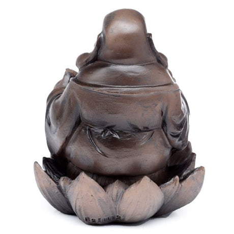 Wood Effect Lucky Buddha Backflow Incense Burner