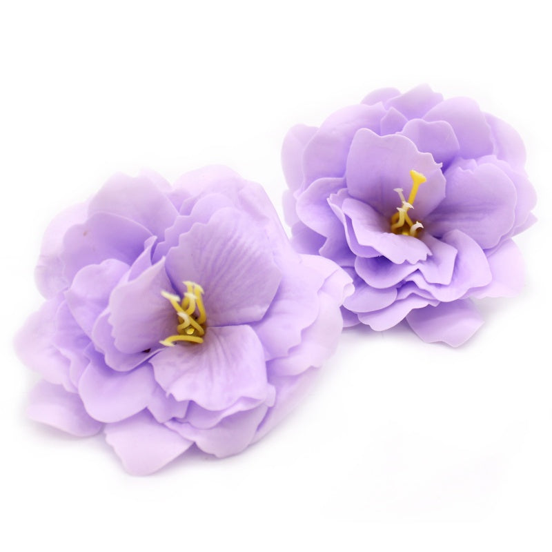 Craft Soap Flower - Small Peony - Purple