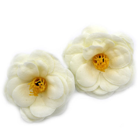 Craft Soap Flower - Camellia - Cream