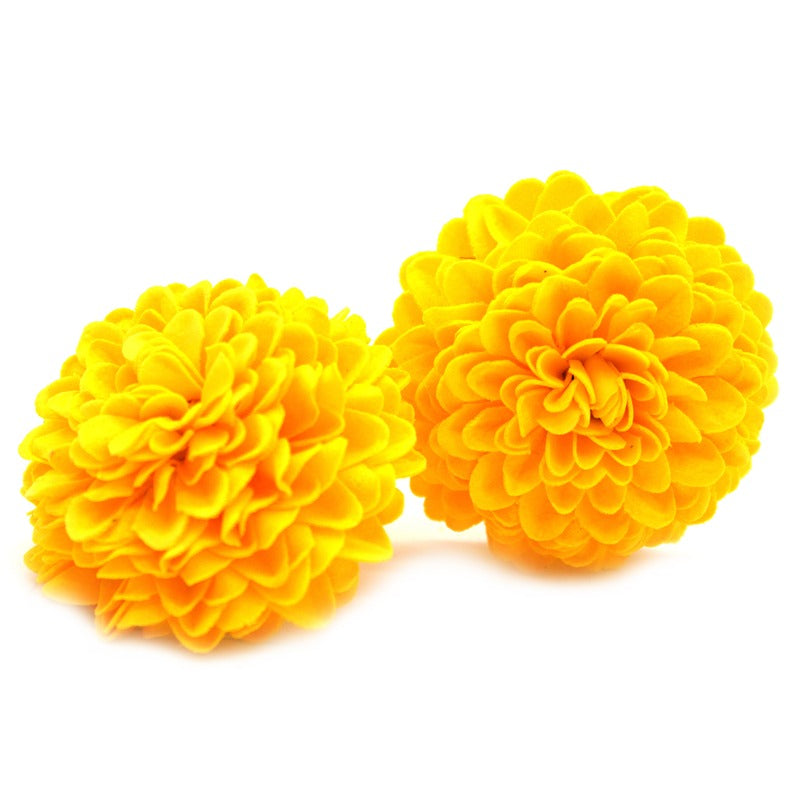 Craft Soap Flower - Small Chrysanthemum - Yellow