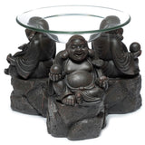 Peace of the East Wood Effect Chinese Buddha Oil & Wax Burner