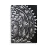 Grey Half Buddha Mandala 60x80cm