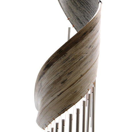 Coconut Leaf Wind Chimes - Whitewash