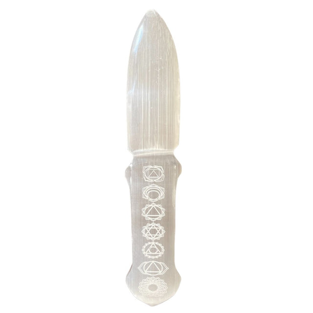 Selenite Ritual Knife - Chakra