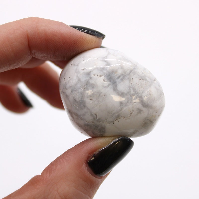 Large African Tumble Stones - White Howlite - Magnesite