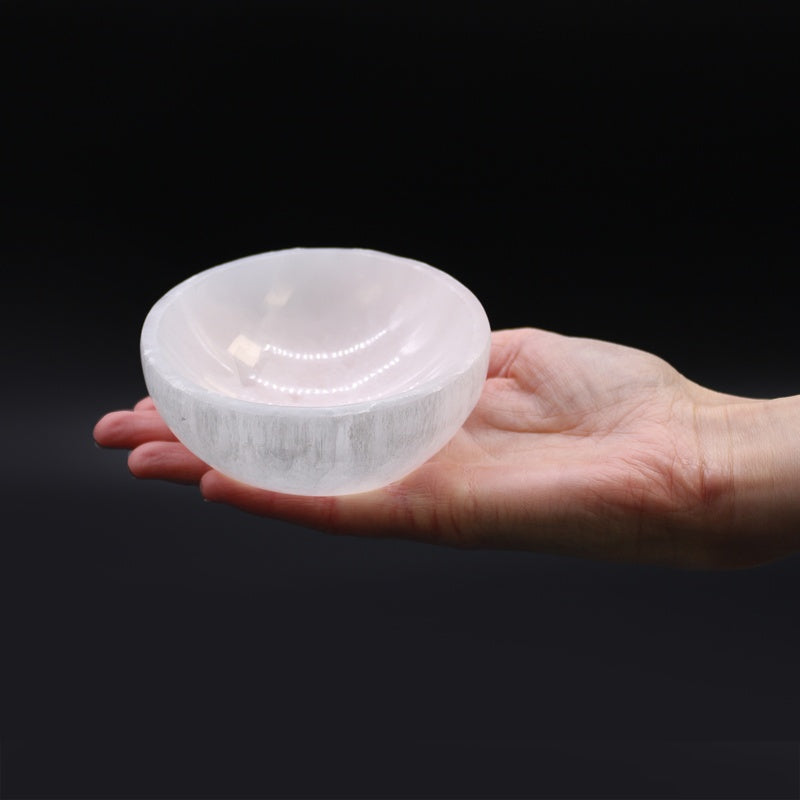 Selenite Round Bowl - 10cm