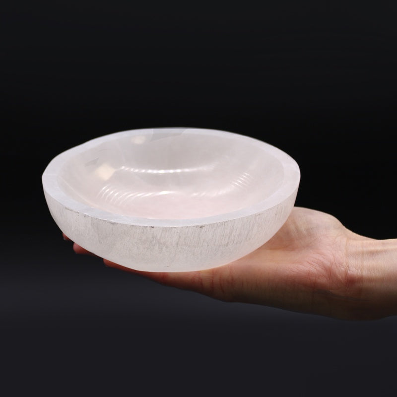 Selenite Round Bowl - 15cm